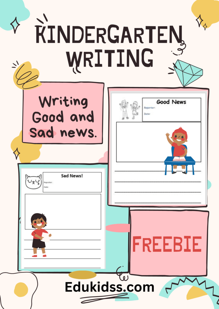 kindergarten writing. free printable pdf