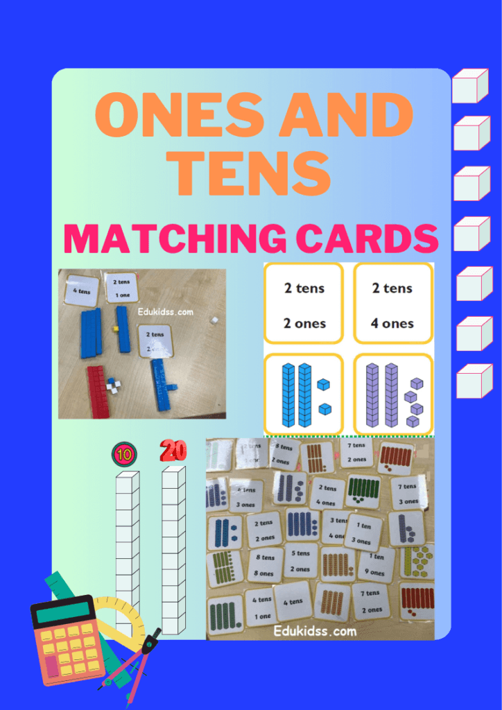 ones and tens matching cards free
