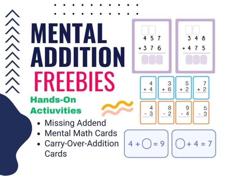 Missing Addends, Mental Addition and Subtraction, Carry Over Addition
