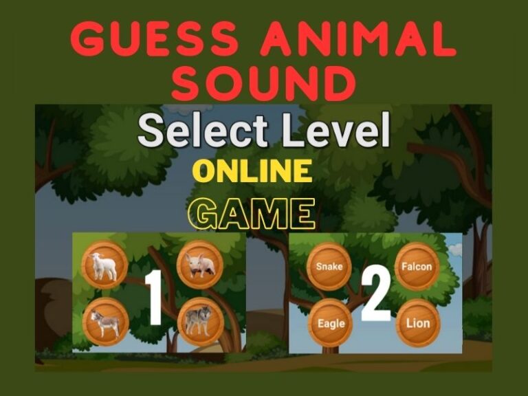 Guess animal sound online games